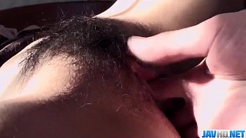 Fazendo sexo com a japonesa da buceta peluda